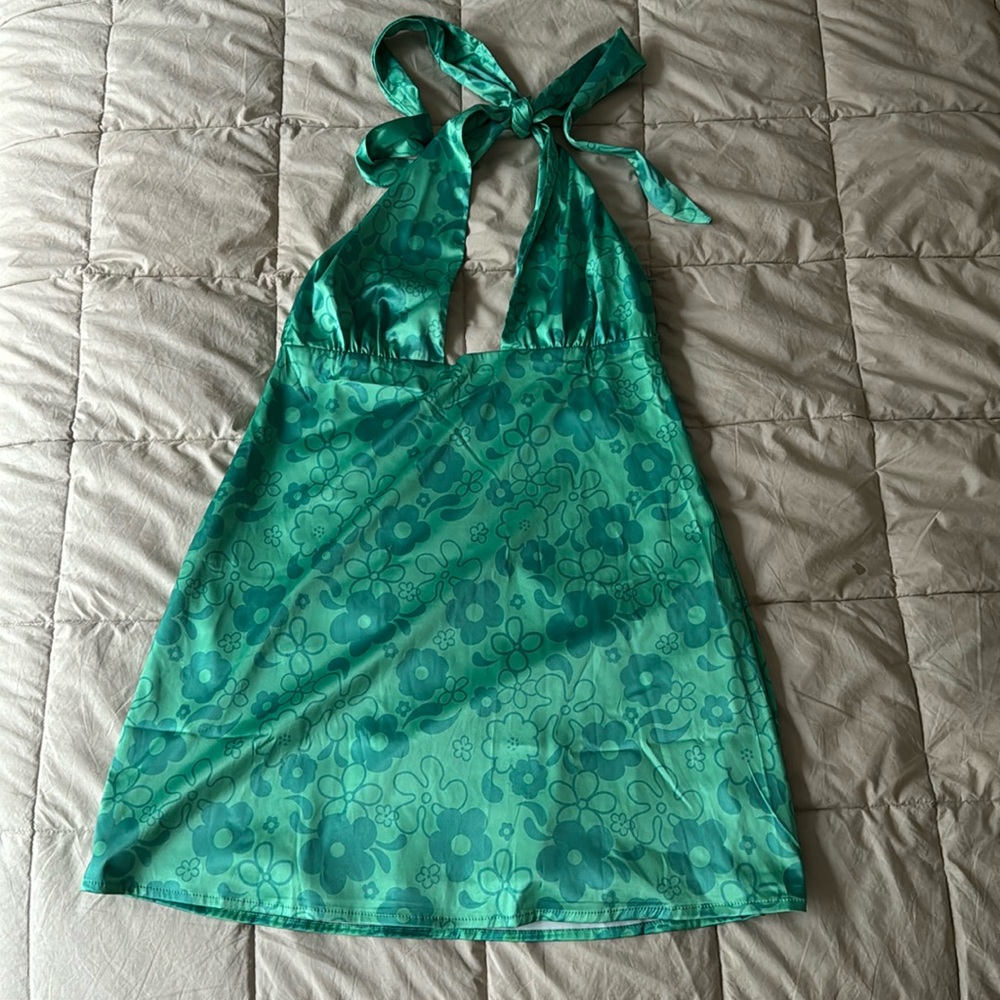 Beginning Boutique Halter Mini Dress